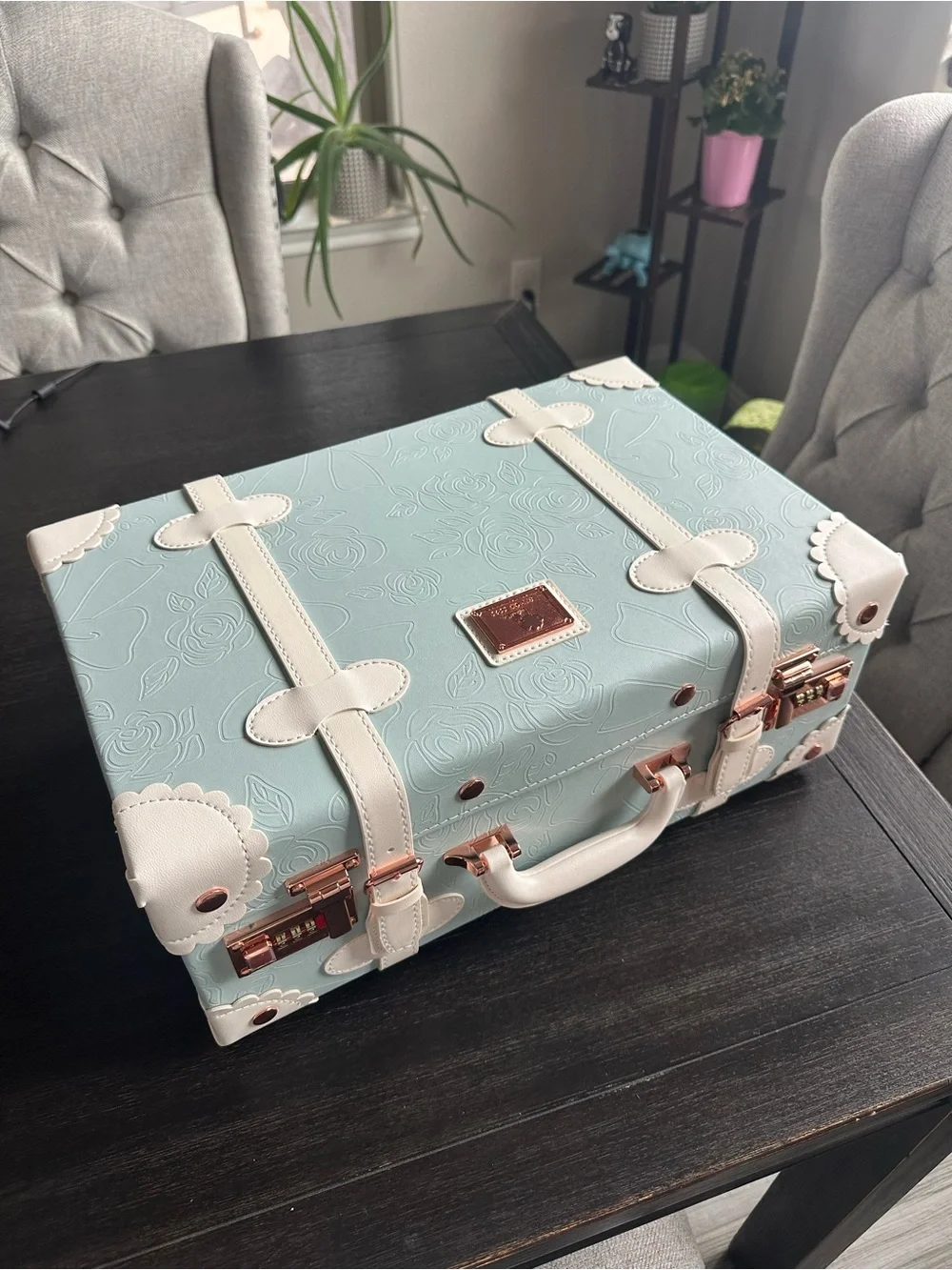 Blue Keepsake Trunk - Baby or Wedding